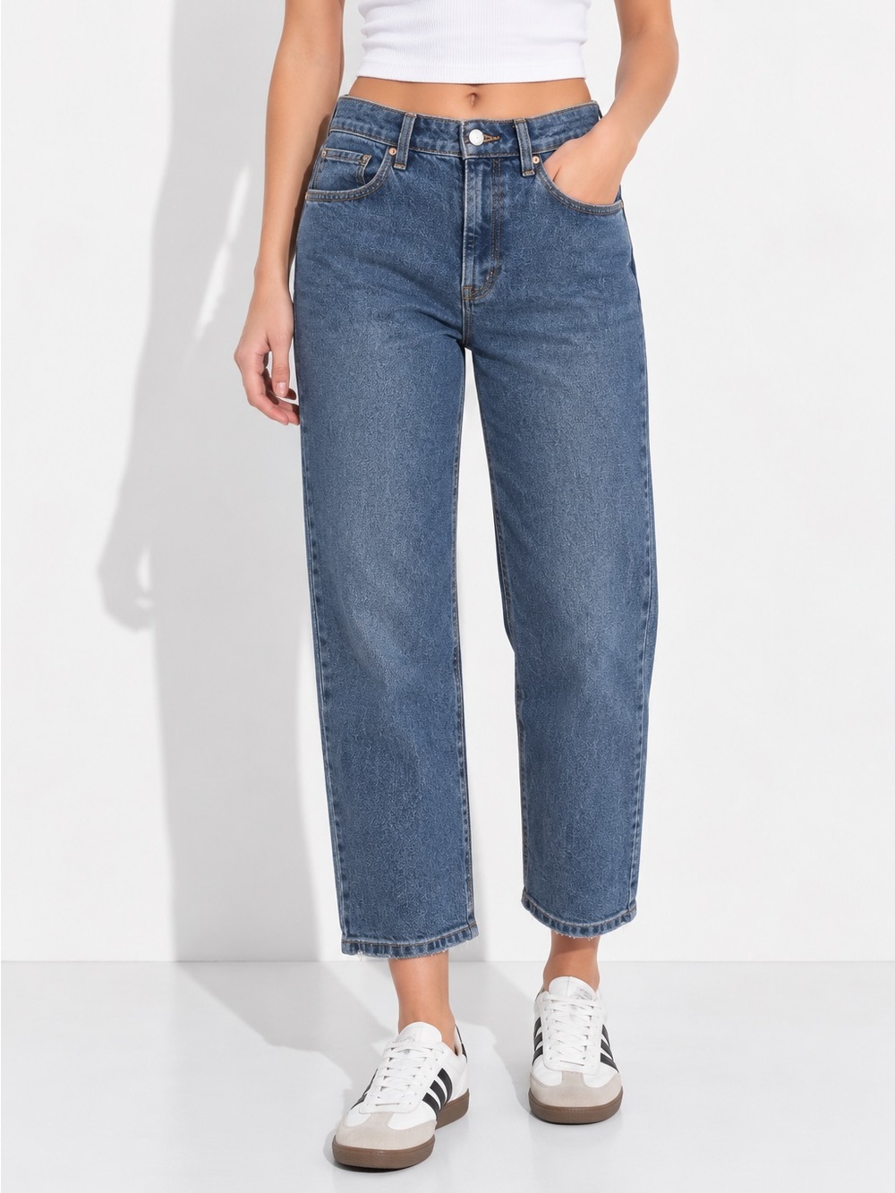 Wild Fable Denim Highest Rise Medium Wash Straight Leg Jeans